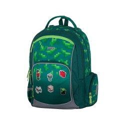 Set școală pentru băieți: ghiozdan, rucsac, penar - model OXY GO Minecraft Playworld, Oxybag
