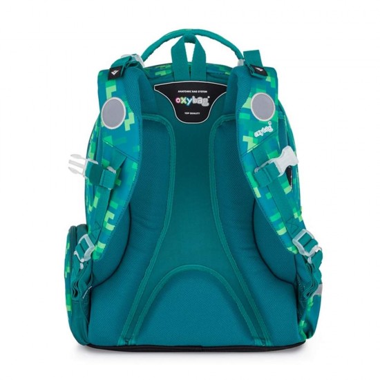 Set școală pentru băieți: ghiozdan, rucsac, penar - model OXY GO Minecraft Playworld, Oxybag