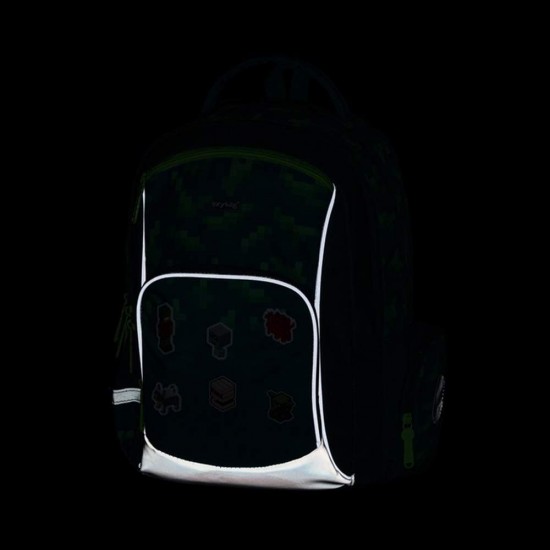 Set școală pentru băieți: ghiozdan, rucsac, penar - model OXY GO Minecraft Playworld, Oxybag