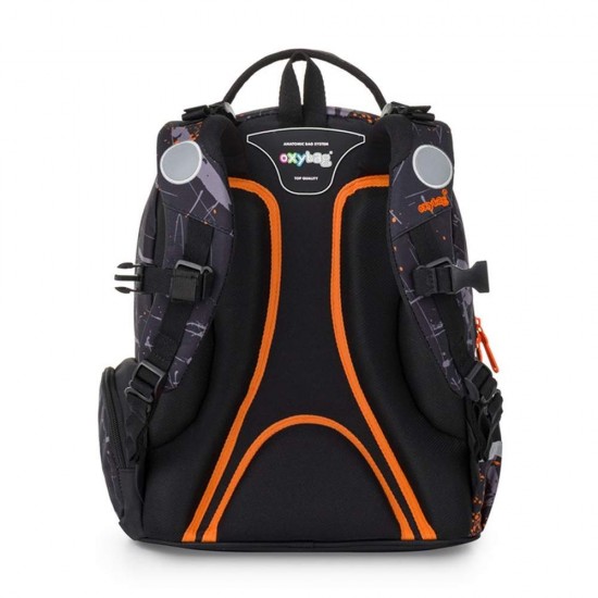 Set școală pentru băieți: ghiozdan, rucsac, penar - model OXY GO Raptor Dinozaur, Oxybag