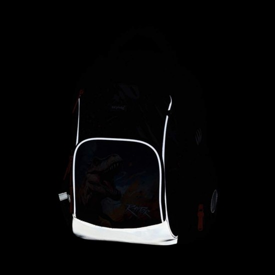 Set școală pentru băieți: ghiozdan, rucsac, penar - model OXY GO Raptor Dinozaur, Oxybag