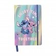 Agendă cu elastic,copertă holografică, A5- model DISNEY STITCH - Paso