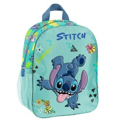 Ghiozdan copii grădiniță cu un compartiment, model STITCH, albastru - Paso