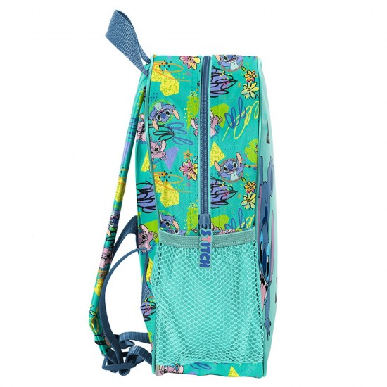 Ghiozdan copii grădiniță cu un compartiment, model STITCH, albastru - Paso