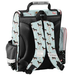 Ghiozdan ergonomic copii - model cățel, albastru-Paso