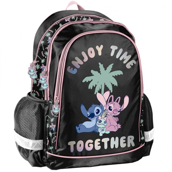 Ghiozdan ergonomic pentru copii cu 2 compartimente, model DISNEY STITCH - Paso
