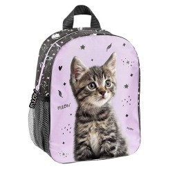 Ghiozdan fete grădiniță cu un compartiment –  model CAT - Paso