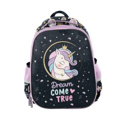 Ghiozdan Premium cu 2 compartimente, model  UNICORN, Dream come true - Paso