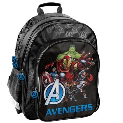 Ghiozdan/Rucsac ergonomic pentru școală sau antrenamente,  model Avengers, negru - Paso