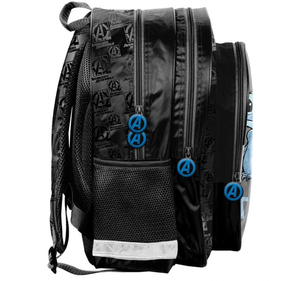 Ghiozdan/Rucsac ergonomic pentru școală sau antrenamente,  model Avengers, negru - Paso