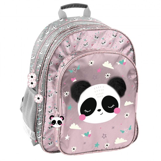 Ghiozdan/Rucsac ergonomic pentru școală sau antrenamente, model Panda -PASO