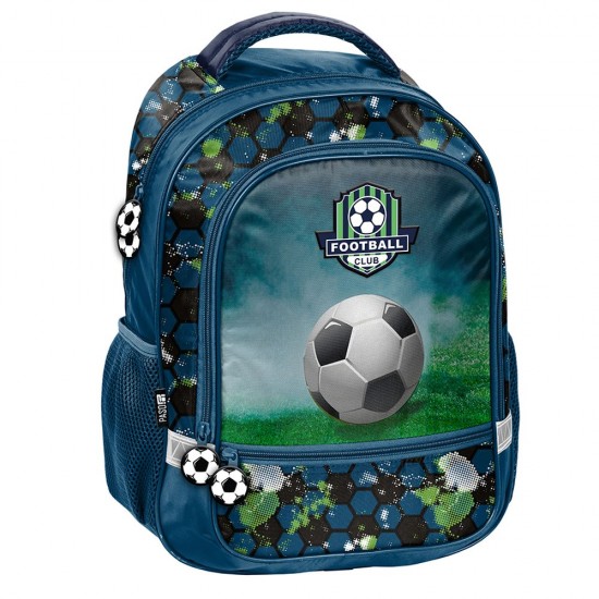 Ghiozdan/rucsac școlar cu două compartimente pentru băieți -   FOOTBALL CLUB - Paso