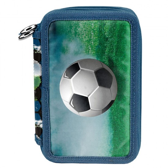 Penar echipat cu trei compartimente, model FOOTBALL CLUB  - Paso