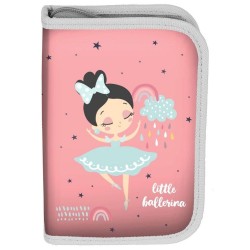 Penar pentru fete, echipat cu rechizite, pliabil, model Ballerina