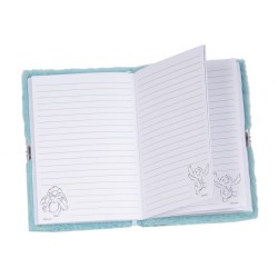 Jurnalul pufos cu lacăt, model DISNEY STITCH Adventure, verde - Paso