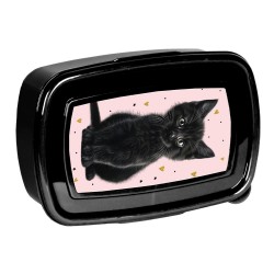 Cutie de prânz pentru fete, model Princess Black Cat  Paso,500ml