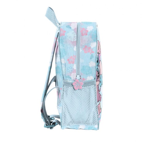 Ghiozdan băiețel grădiniță cu un compartiment  model-Ohana Stitch, turcoaz - Paso