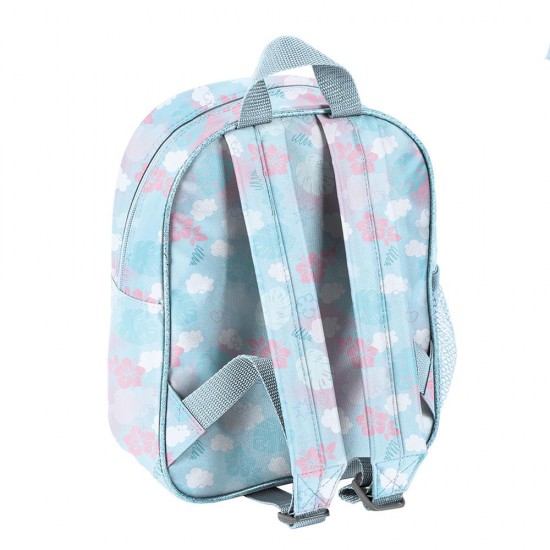 Ghiozdan băiețel grădiniță cu un compartiment  model-Ohana Stitch, turcoaz - Paso