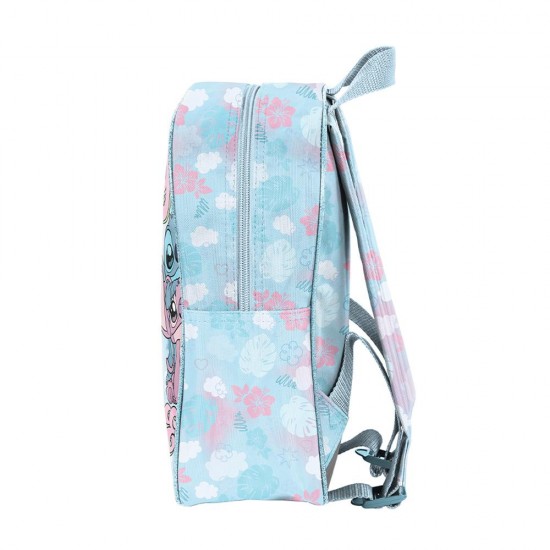 Ghiozdan băiețel grădiniță cu un compartiment  model-Ohana Stitch, turcoaz - Paso