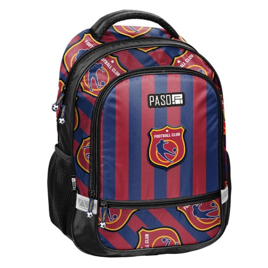 Ghiozdan ergonomic băieți pentru școală, model Football Club  -Paso