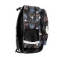 Ghiozdan pentru copii cu două compartimente, model Little Stitch negru - Paso