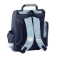 Ghiozdan/rucsac ergonomic copii, model „Hola Stitch”,turcoaz-bleumarin -Paso