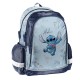 Ghiozdan/rucsac ergonomic pentru școală, model „Hola Stitch”,turcoaz-bleumarin -Paso