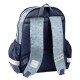 Ghiozdan/rucsac ergonomic pentru școală, model „Hola Stitch”,turcoaz-bleumarin -Paso