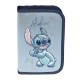 Penar copii cu un compartiment, fără rechizite, pliabil ,model „Hola Stitch”,turcoaz-bleumarin -Paso