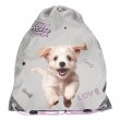 Rucsac copii tip sac cu șnur ,model Hello Little ,argintiu-gri  – Paso