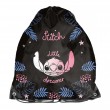 Rucsac copii tip sac cu șnur, model Little Stitch negru - Paso Rucsac copii tip sac cu șnur, model Little Stitch negru - Paso