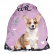 Rucsac copii tip sac cu șnur, model pui de dalmațian, albastru deschis - Paso Rucsac copii tip sac cu șnur, model pui de dalmațian, albastru deschis - Paso