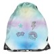 Rucsac copii tip sac cu șnur,  model Shine Wonderland turcoaz-roz -Paso