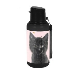 Sticlă de apă fete,  model Princess Black Cat  Paso,500ml