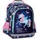 Ghiozdan copii cu două compartimente, model unicorn