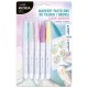 Set de 5 markere în culori pastelate pentru textile - Kidea