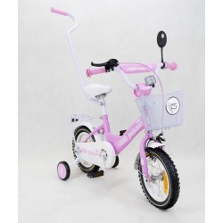 Bicicletă pentru copii 12 TOMABIKE LITTLE PRINCESS, alb-roz